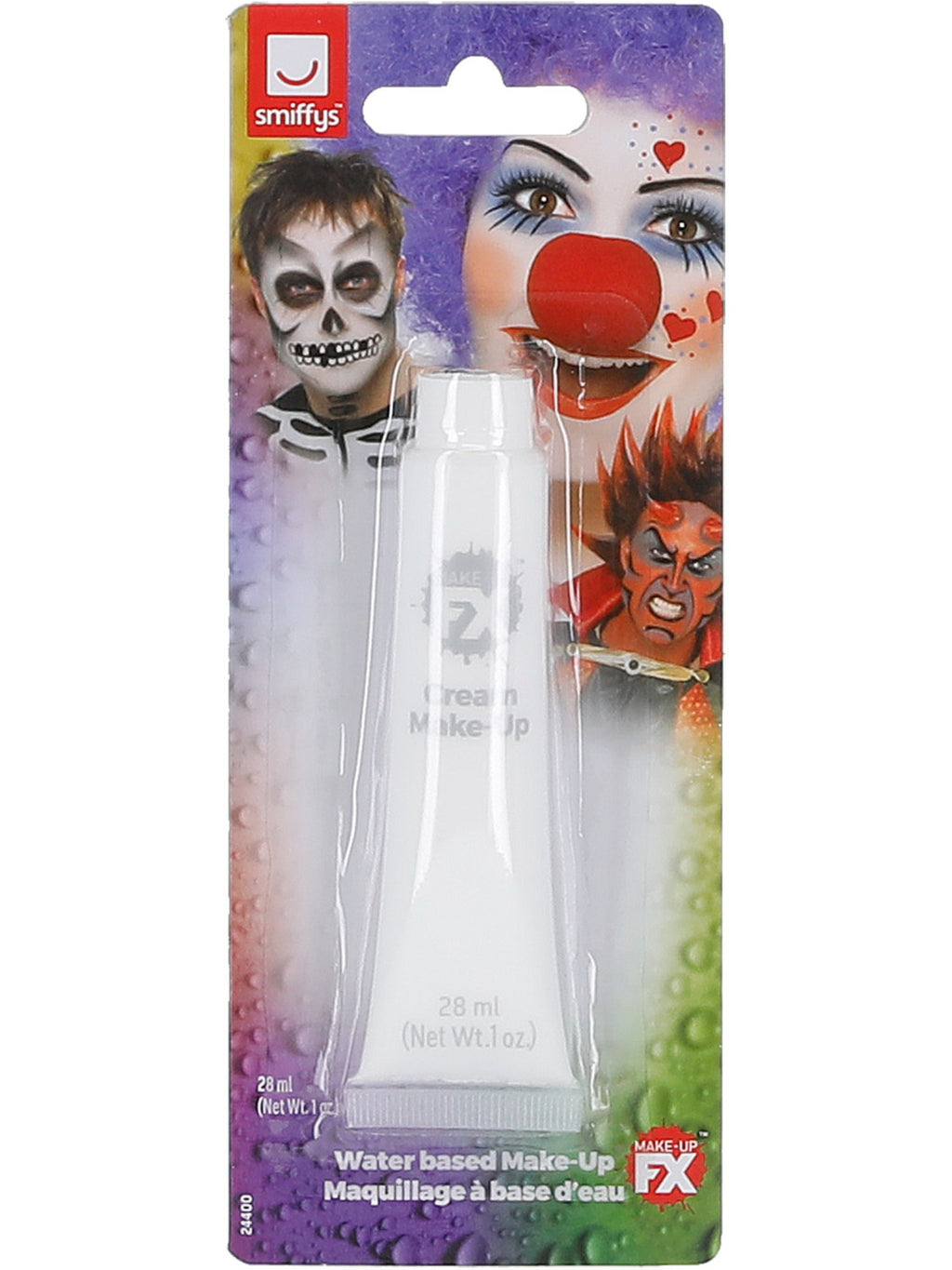 Smiffys Make-Up FX, Aqua Cream Make-Up, White