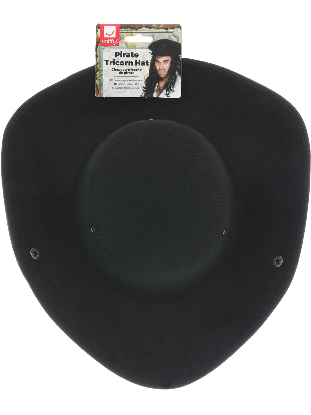 Pirate Tricorn Hat, Black