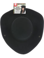 Pirate Tricorn Hat, Black