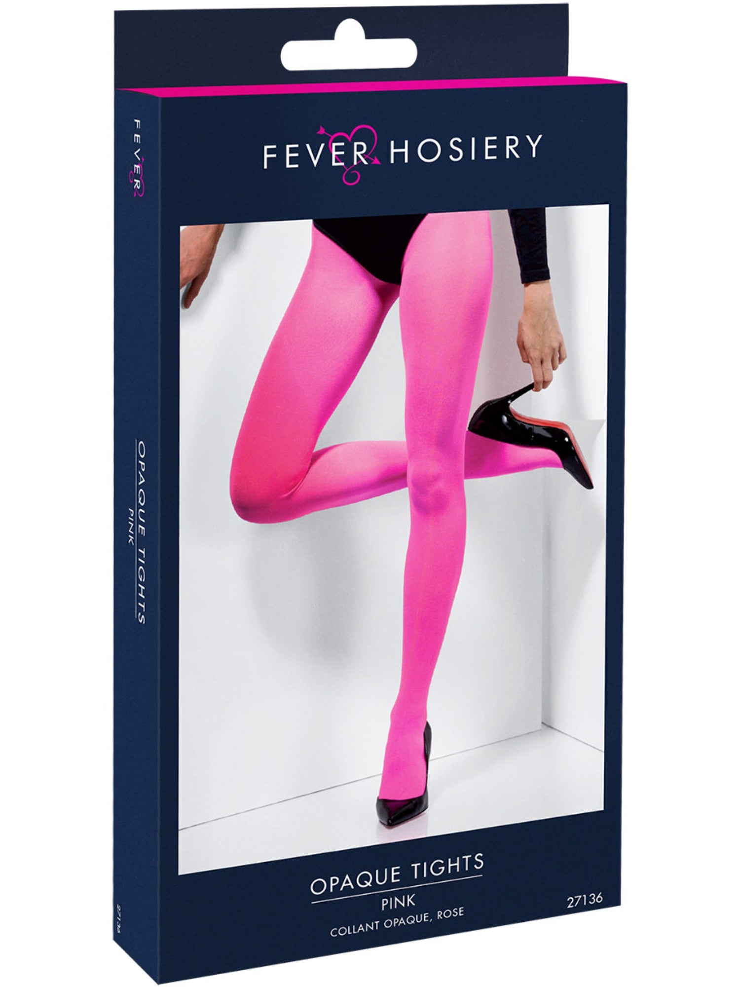 Opaque Tights, Pink – Smiffys