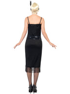Flapper Costume, Black, with Dress