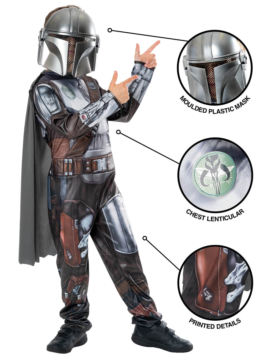 Kids Mandalorian Costume From Star Wars