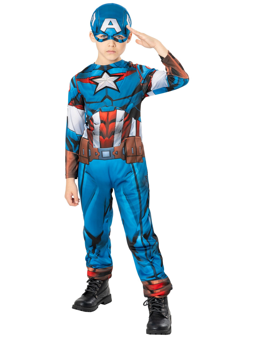 Green Collection Captain America Kids Costume