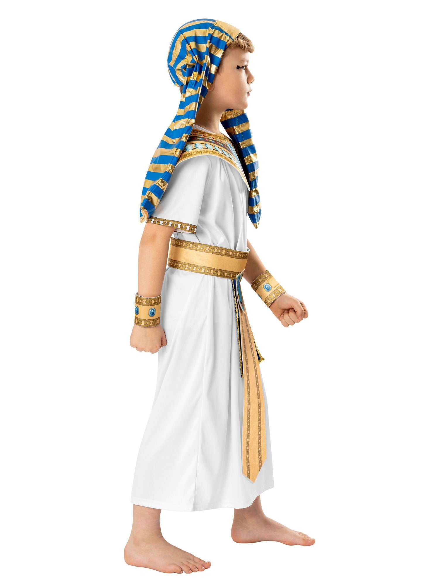 Kids White Pharaoh Boy Costume