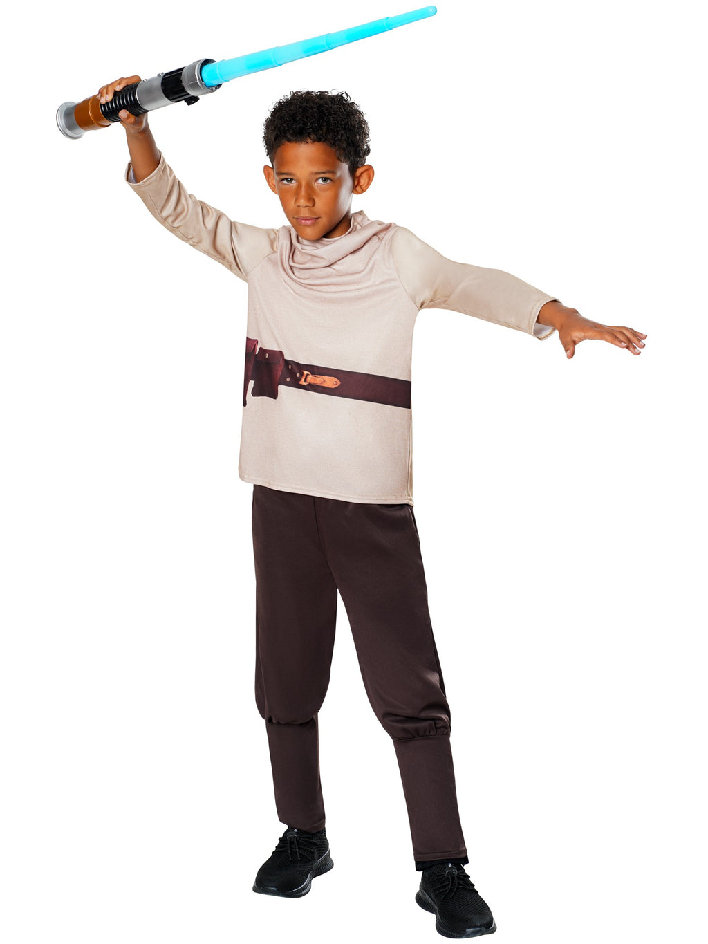 OWK- Obi Wan Kenobi Kids Costume & Lightsaber