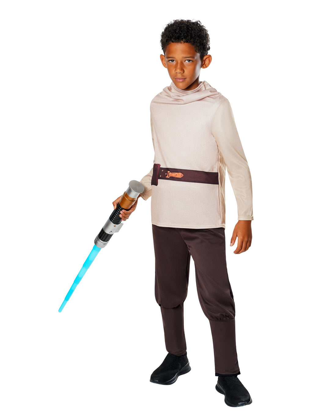 OWK- Obi Wan Kenobi Kids Costume & Lightsaber