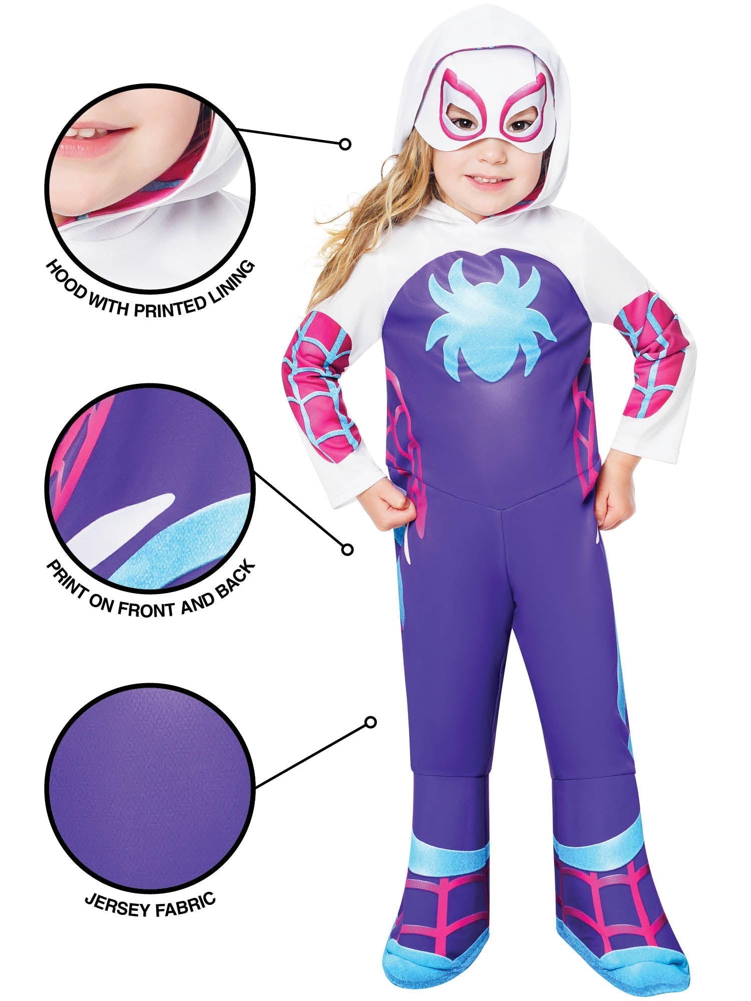 Ghost Spider Kids Costume