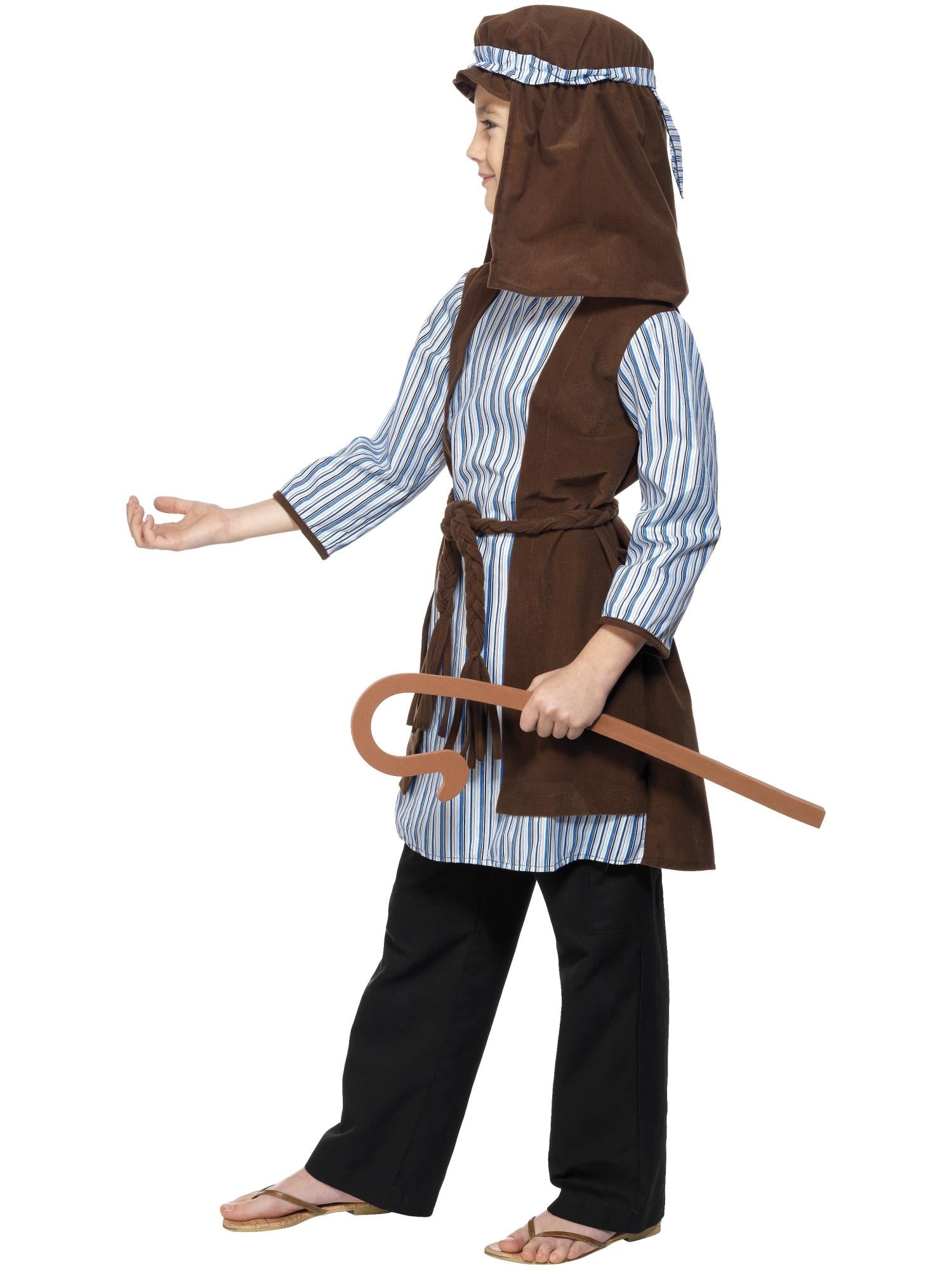 Shepherd Costume, Child, Blue & Brown