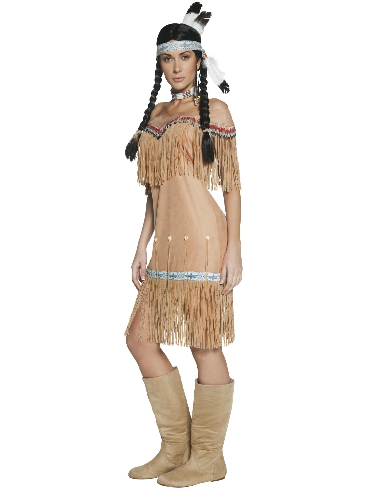 Native American Inspired Lady Costume – Smiffys Native American Inspired Lady Costume – Smiffys
