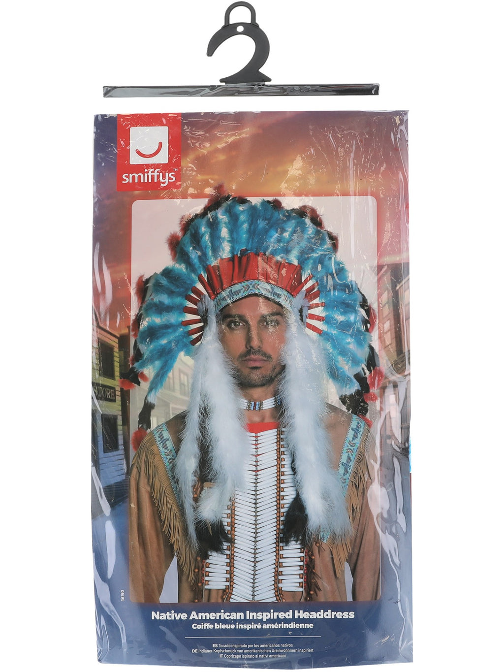 Native American Inspired Headdress, Blue