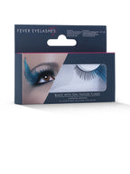 Eyelashes, Black & Green, with Feather Plume