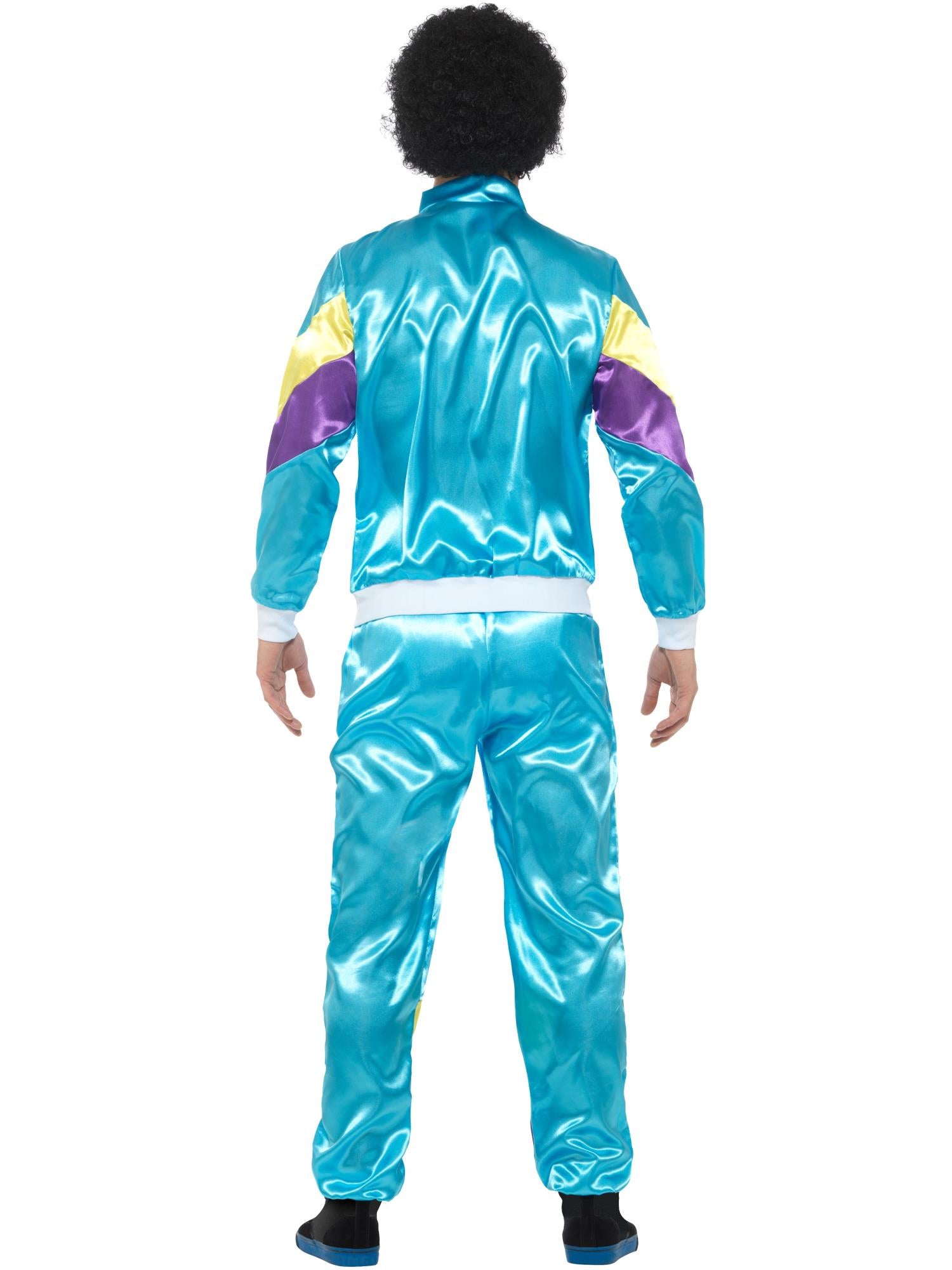 80s Height of Fashion Shell Suit Costume, Blue – Smiffys