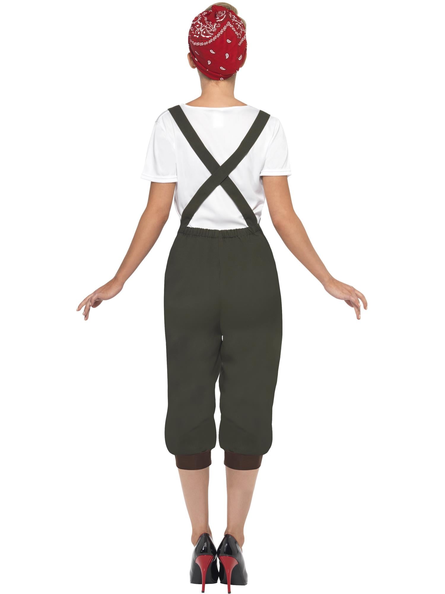 world war 2 ladies fancy dress Ladies 1940s Land Girl Costume World War 2 World Book Day Fancy Dress Outfit