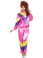 80s Height Of Fashion Purple Shell Suit Tracksuit 1980s Womens Ladies Costume - Foto 5