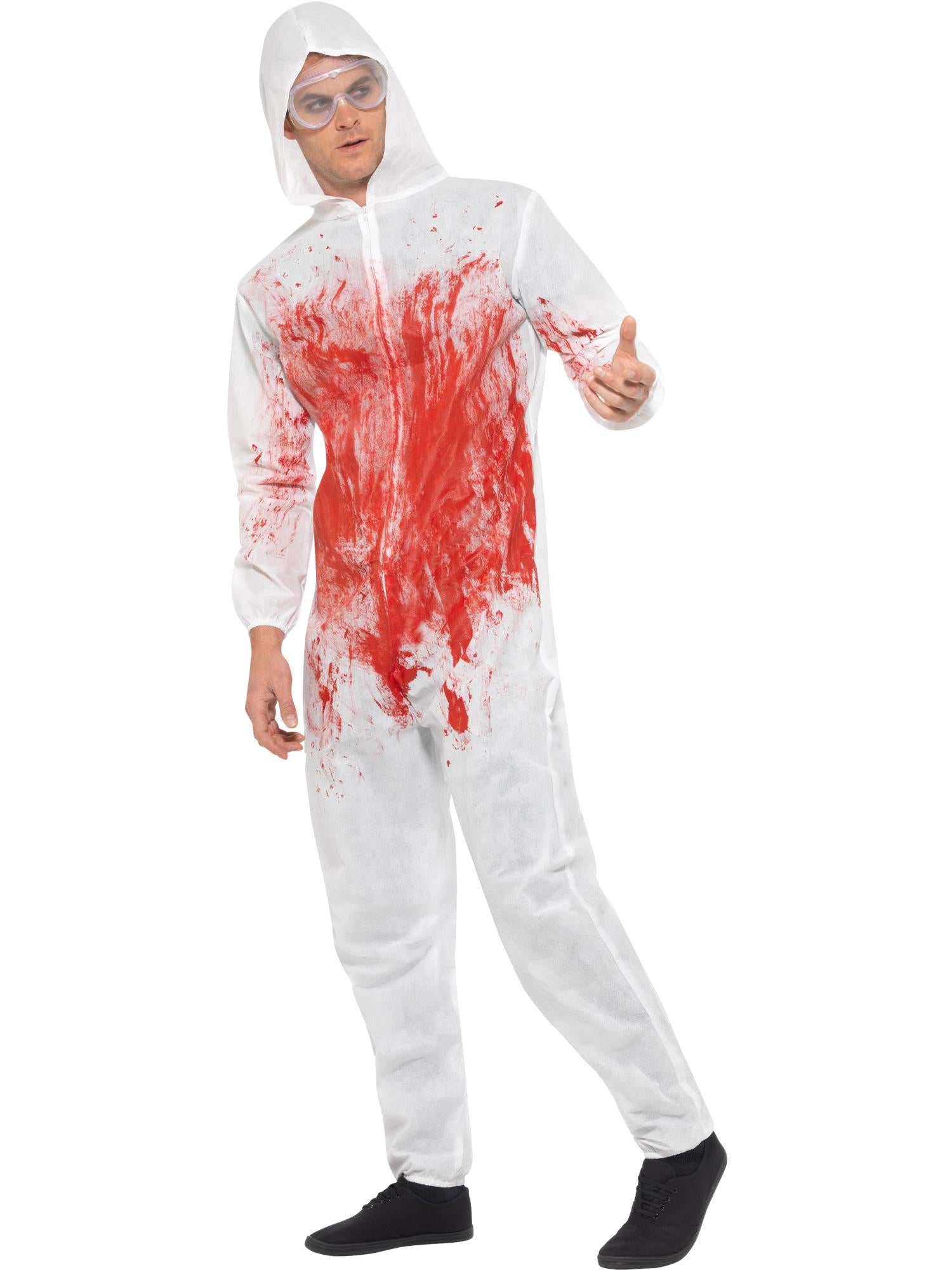 Zombie Malice Costume Adult Blue White Red main image 1