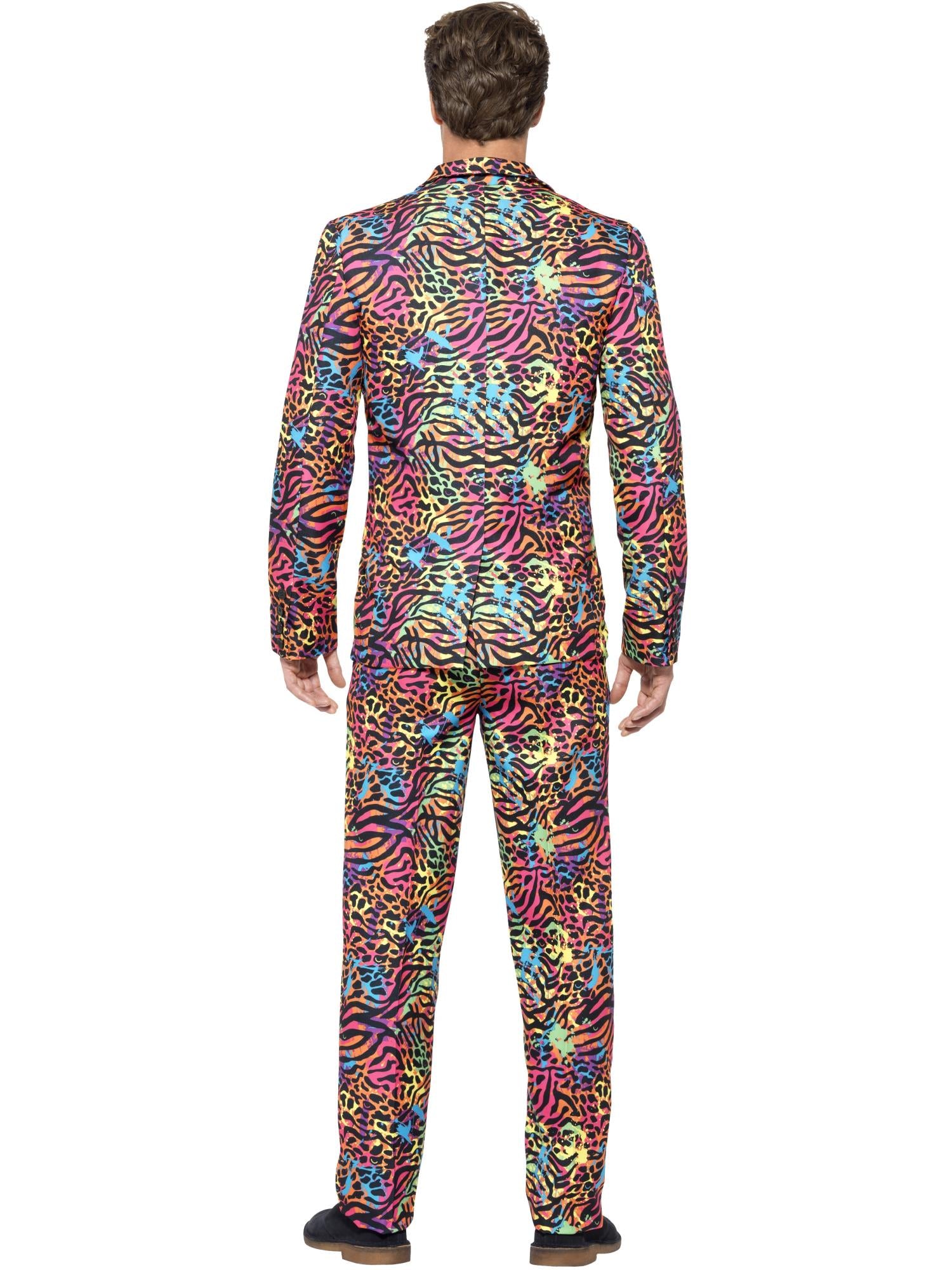 mens neon fancy dress Fashion Show Outfit Neon Hombre Neon Wear Glow Neon Dress With Sleeves Glow Neon Birthday Outfit