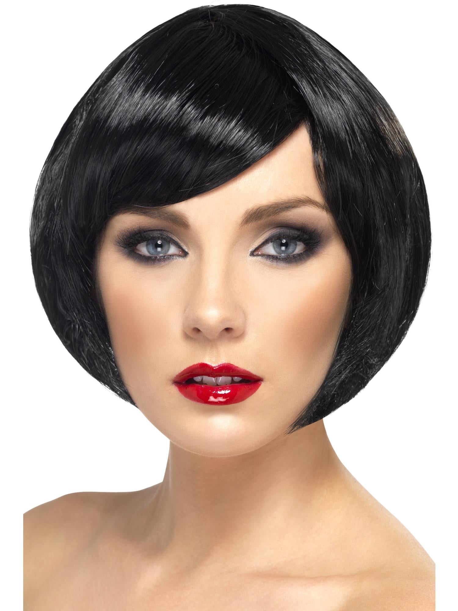 Babe Short Bob Wig with Fringe – Smiffys - Main Image