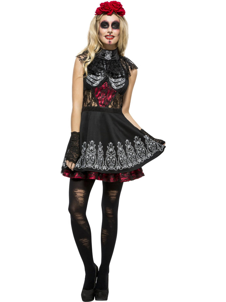 Smiffys Day of The Dead Senor Bones Men's Fancy Dress Costume