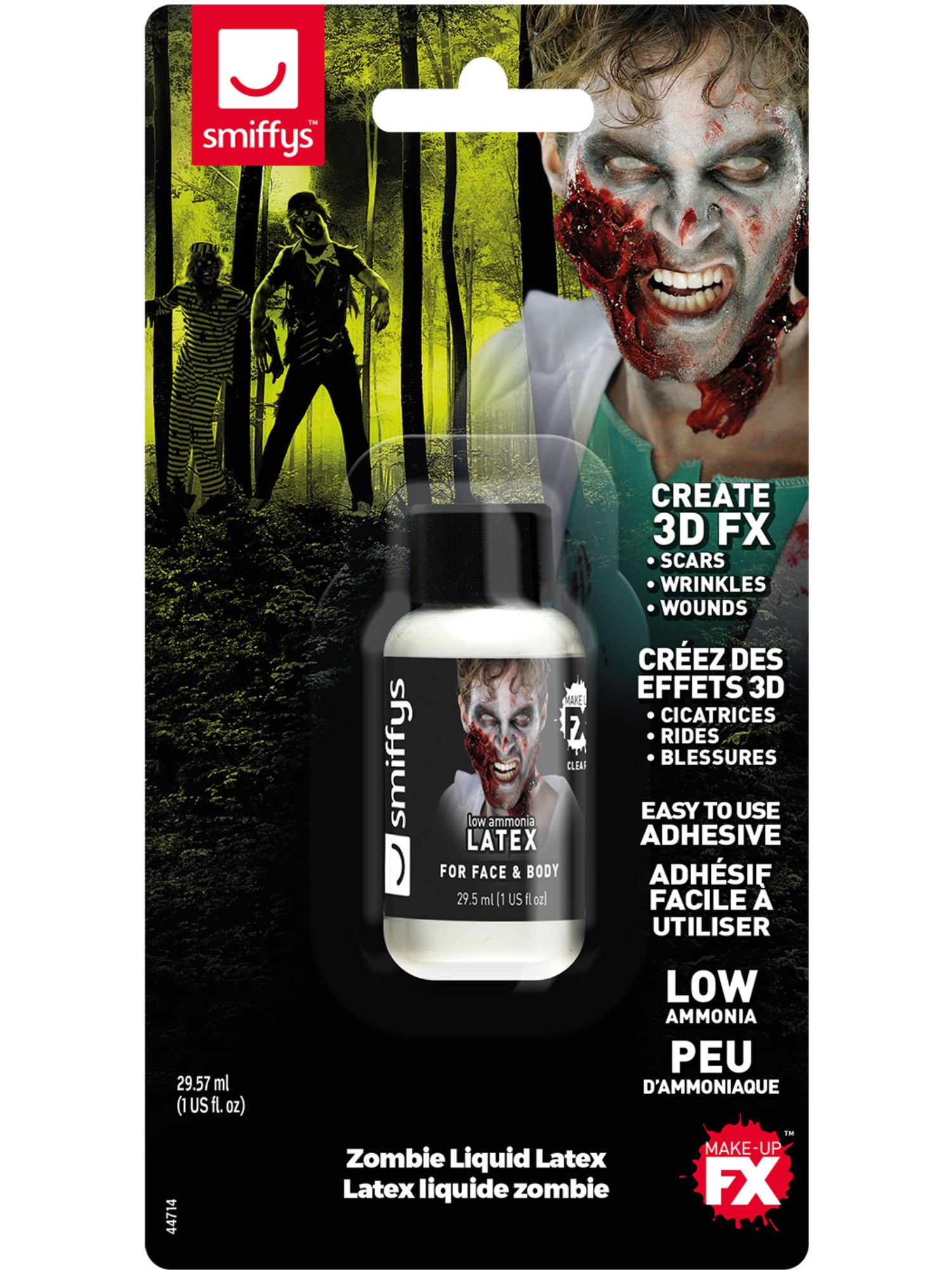 Zombie Liquid Latex, Low Ammonia, 29.57ml/1 US fl.oz