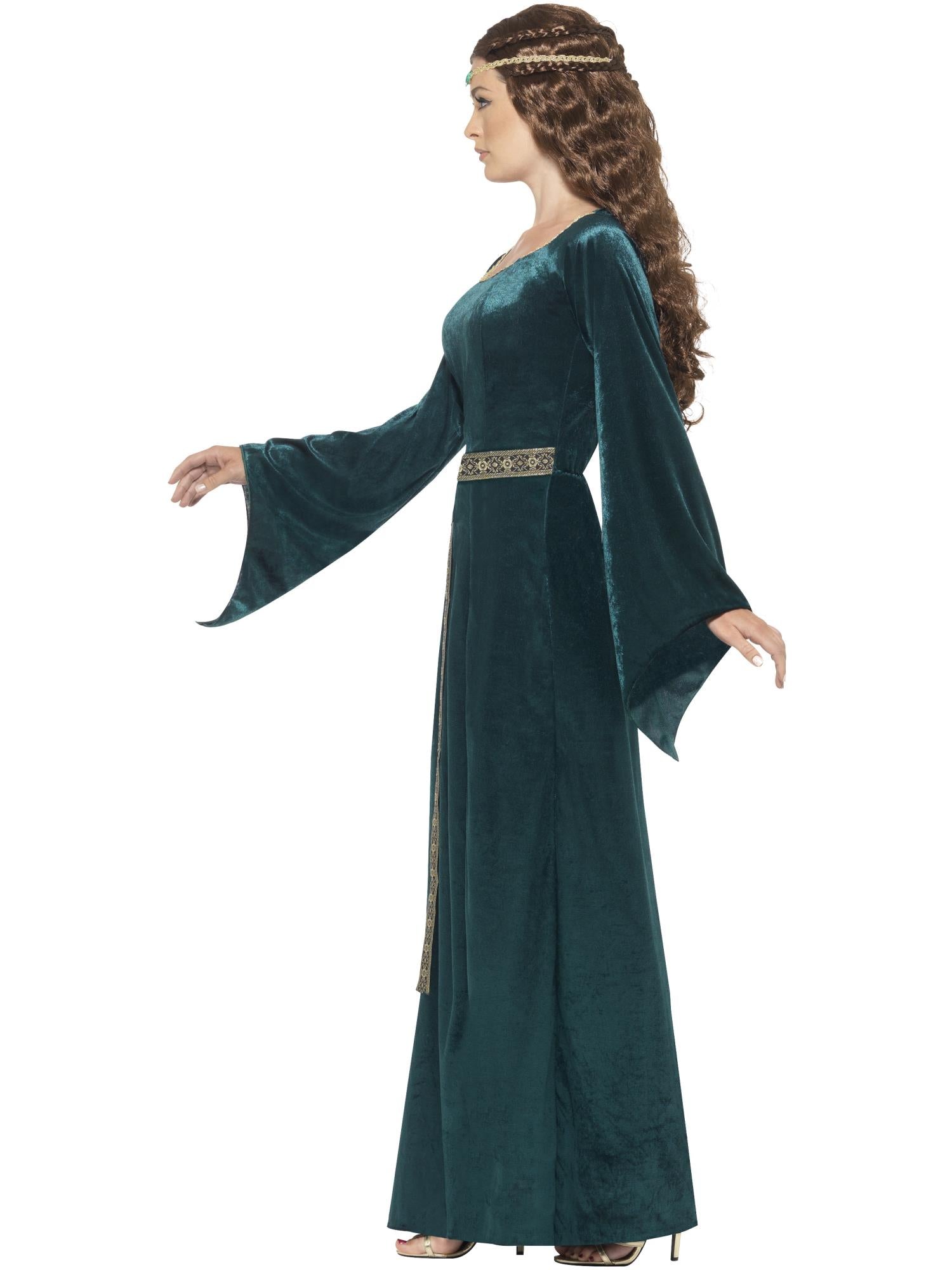 Medieval Maid Costume, Green Smiffys Medieval Maid Costume, Green Smiffys
