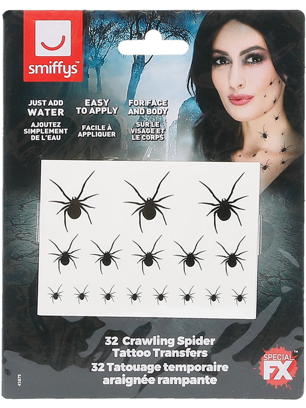 Crawling Spider Tattoo Transfers