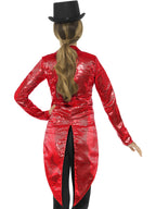 Sequin Tailcoat Jacket, Ladies, Red