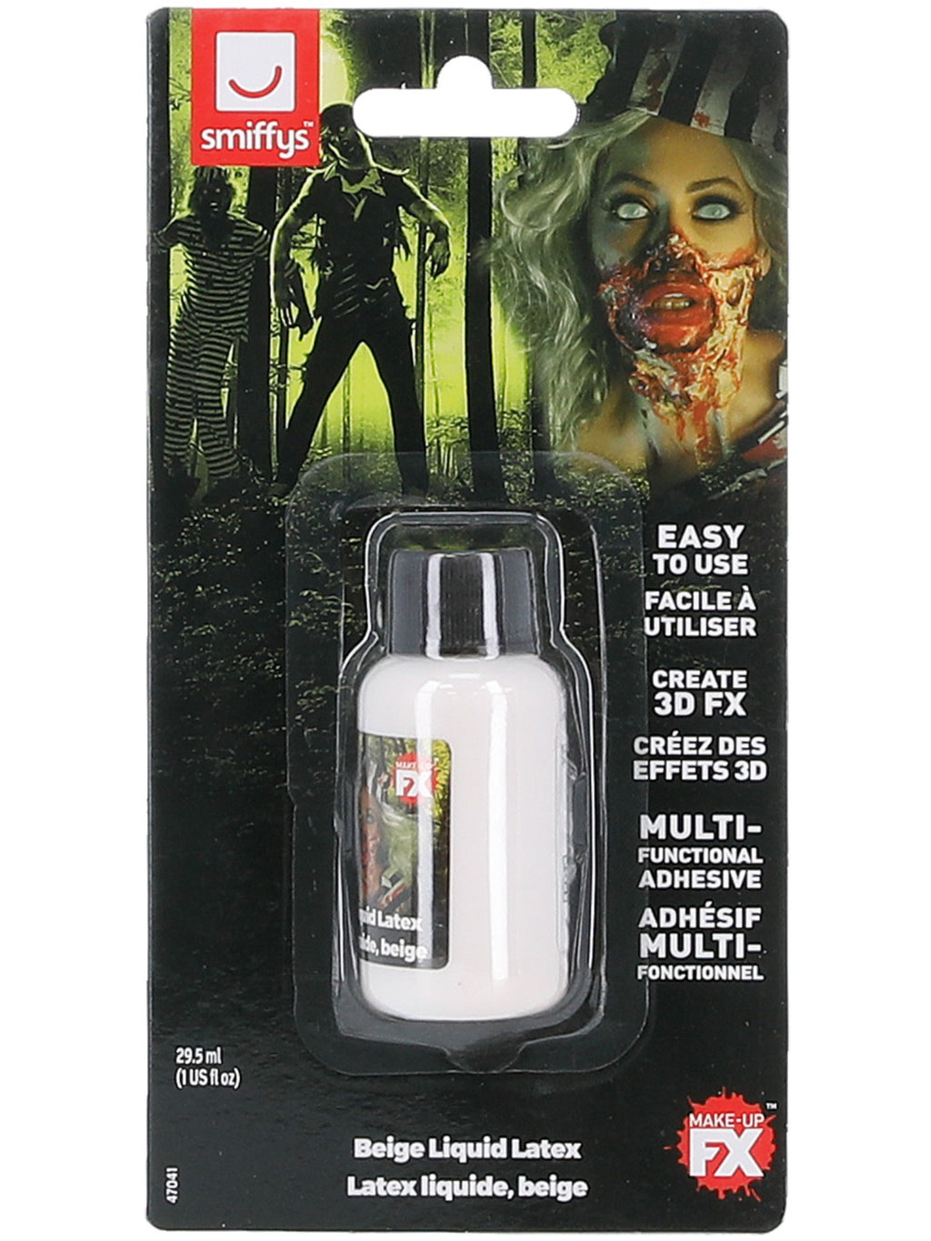Zombie Liquid Latex, Low Ammonia, Flesh, 29.57ml/1 US fl.oz