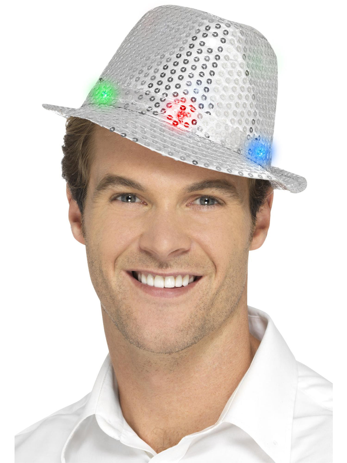 Light Up Sequin Trilby Hat