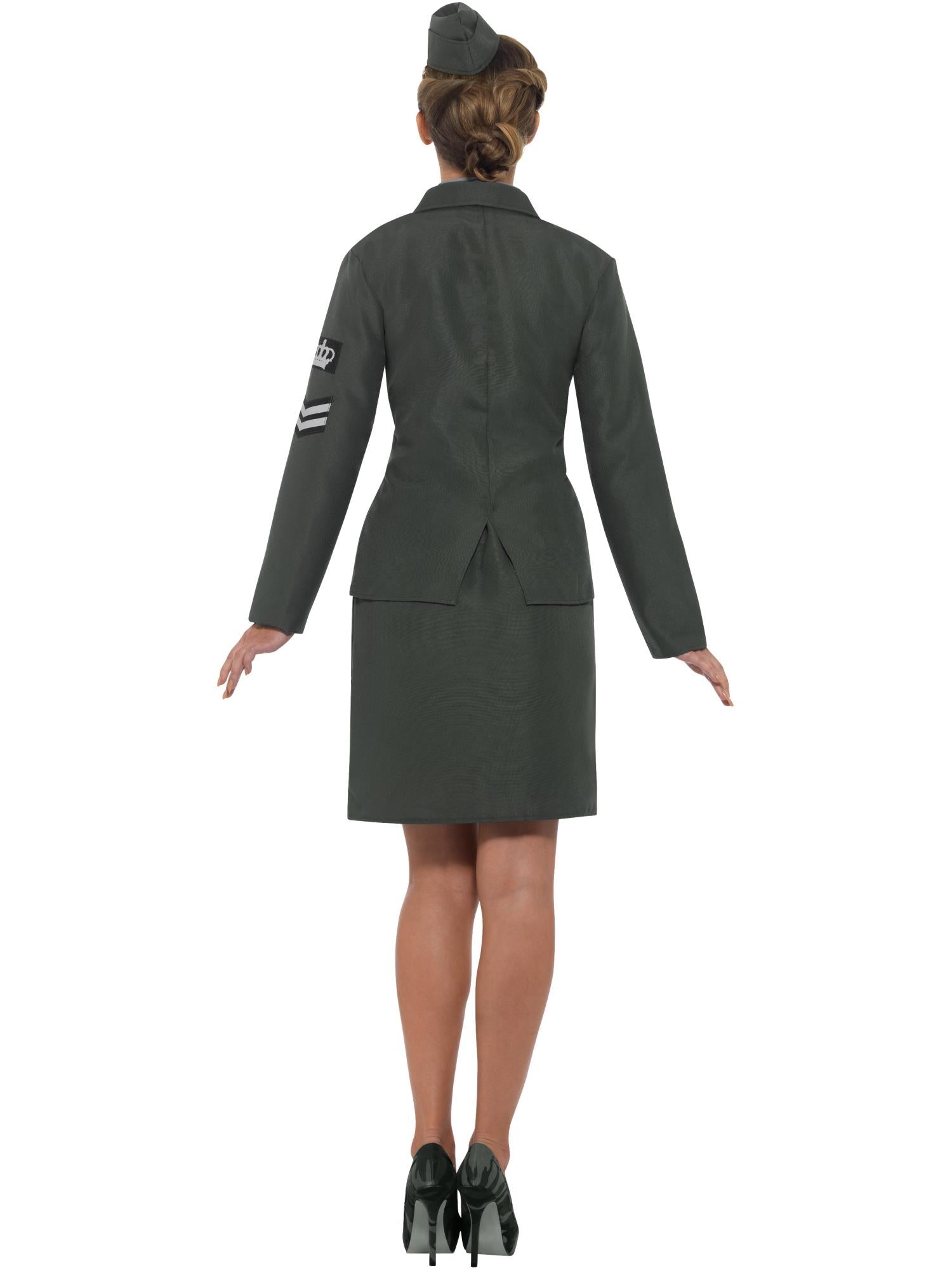 ww2 fancy dress ladies WW2 Army Warden Lady Costume, Small (UK 8-10)