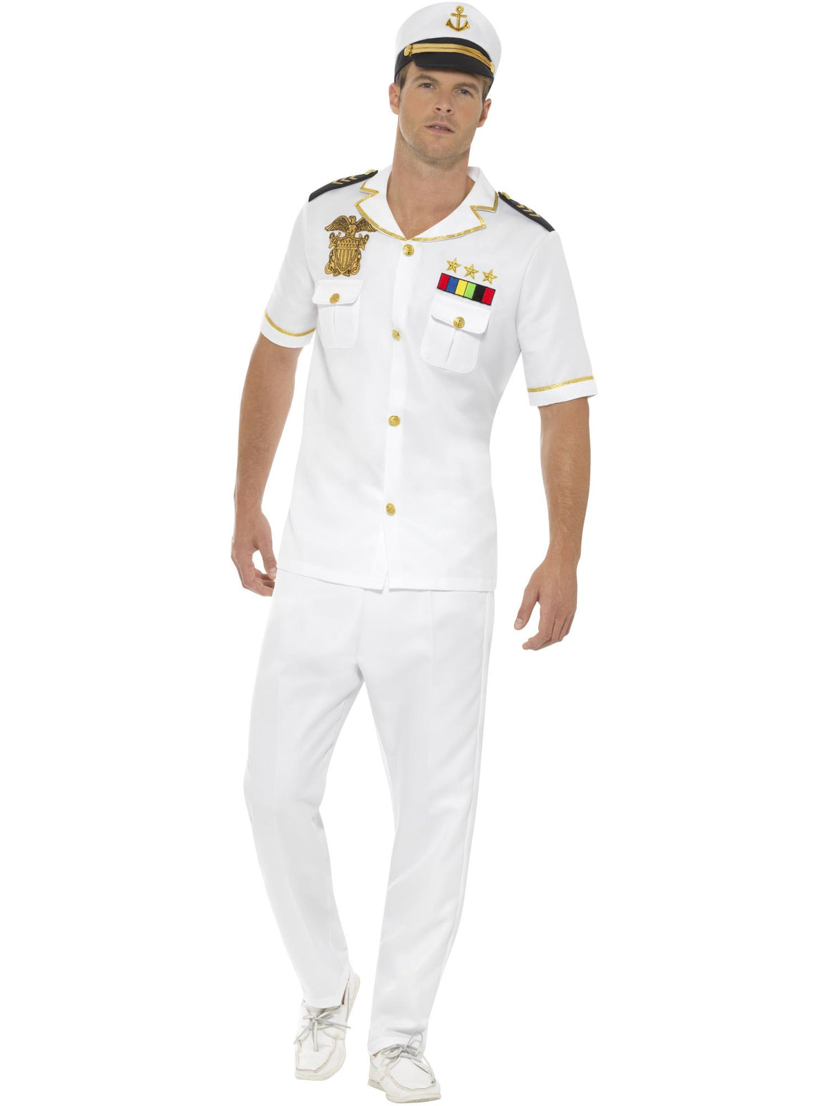 Deluxe Captain Costume Short Sleeve