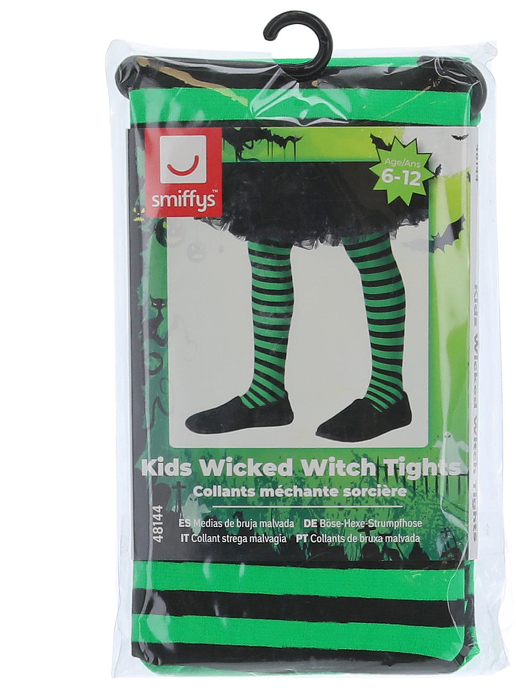 Wicked Witch Tights, Child, Green & Black