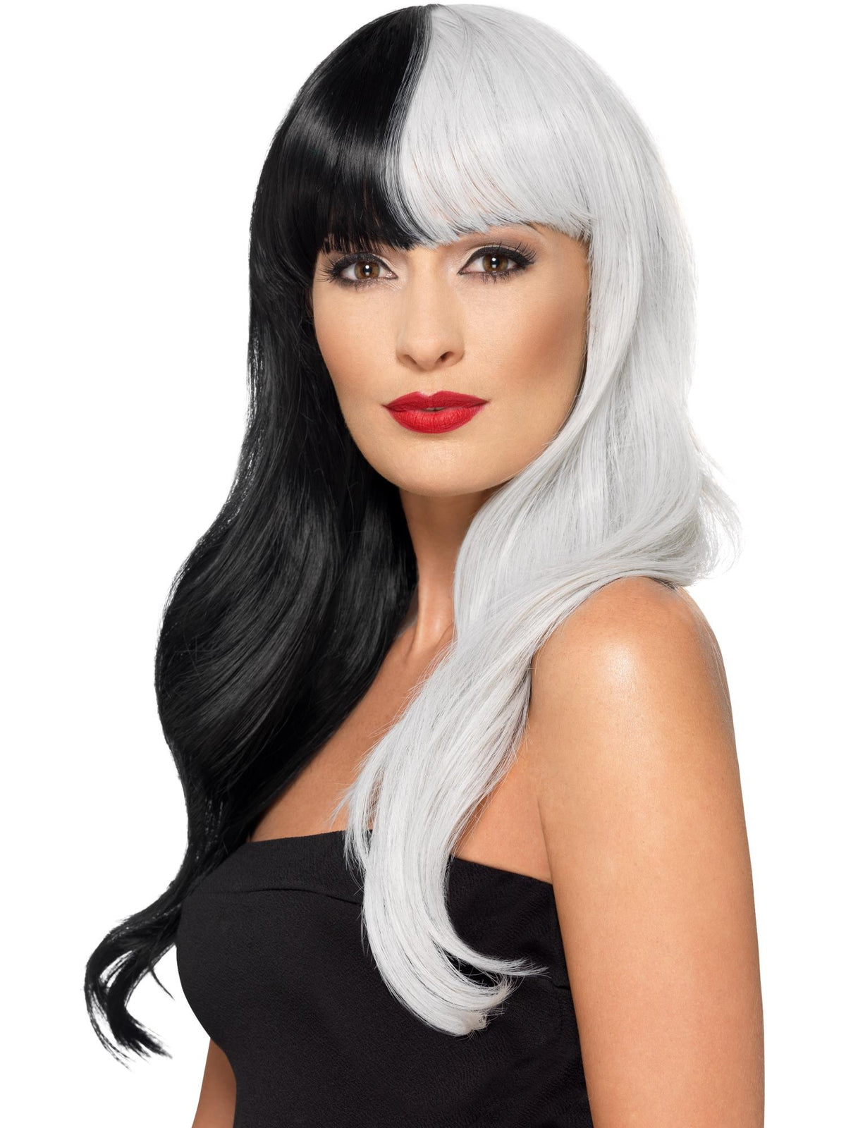 Deluxe Wig Half & Half Fringe