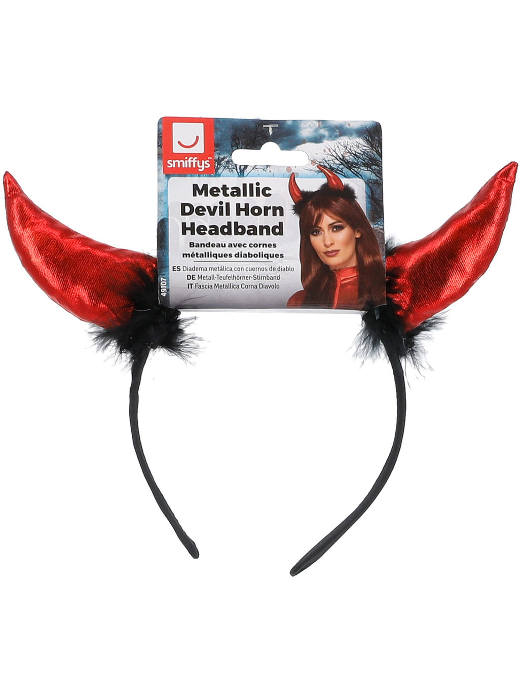 Metallic Devil Horns headband