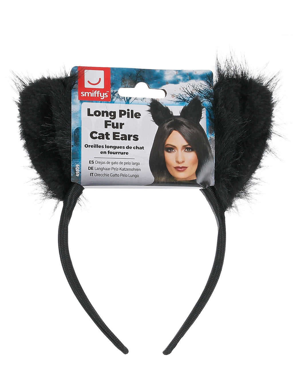 Long Pile Fur Cat Ears