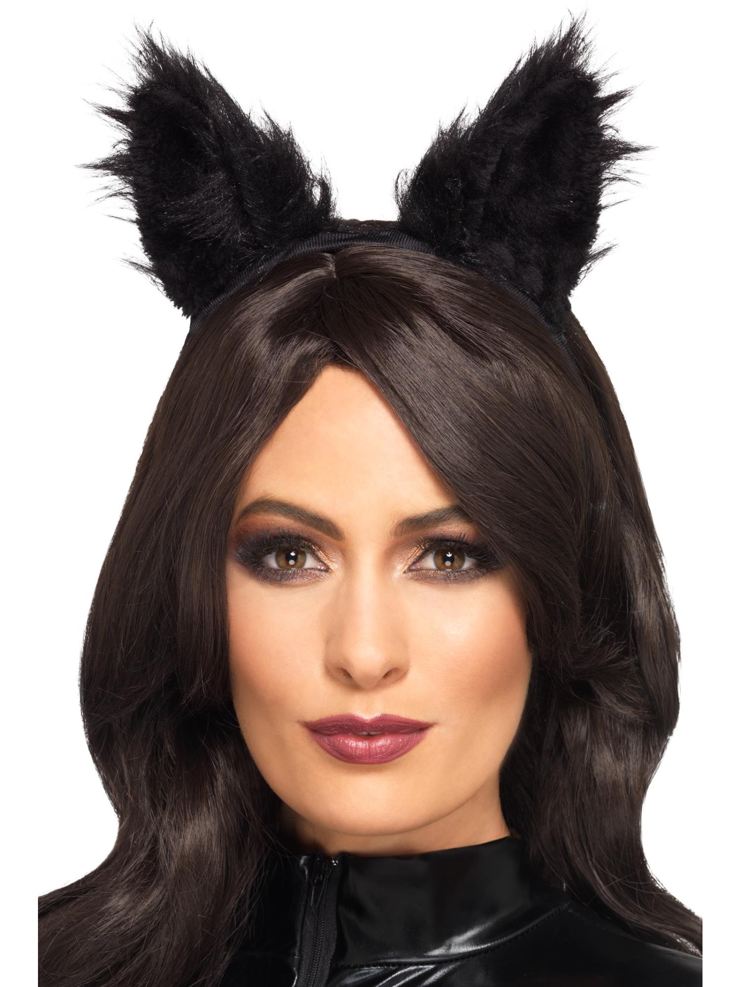 Long Pile Fur Cat Ears