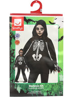 Kids Skeleton Poncho, with Gloves