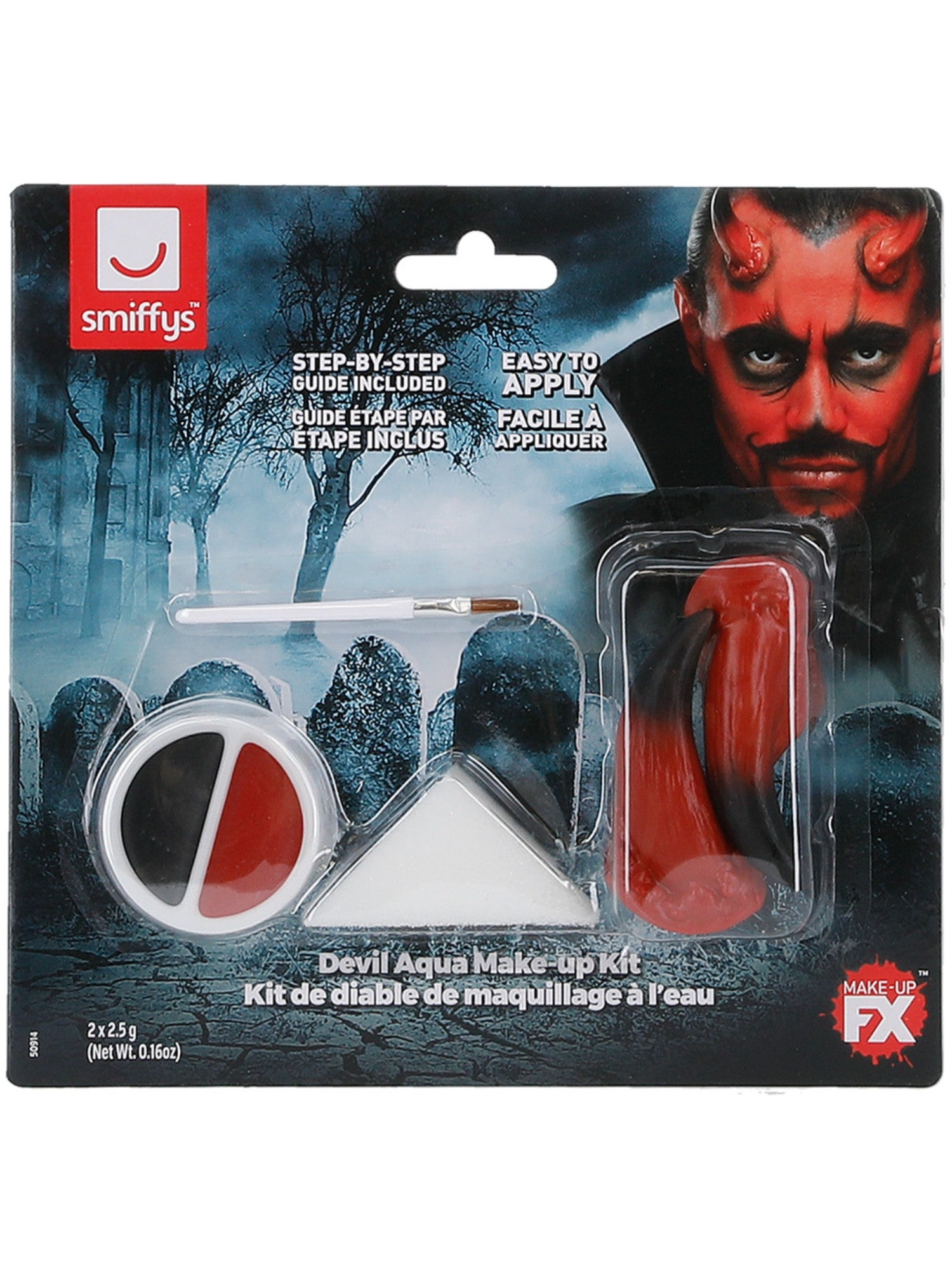 Smiffys Make-Up FX, Devil Kit, Aqua