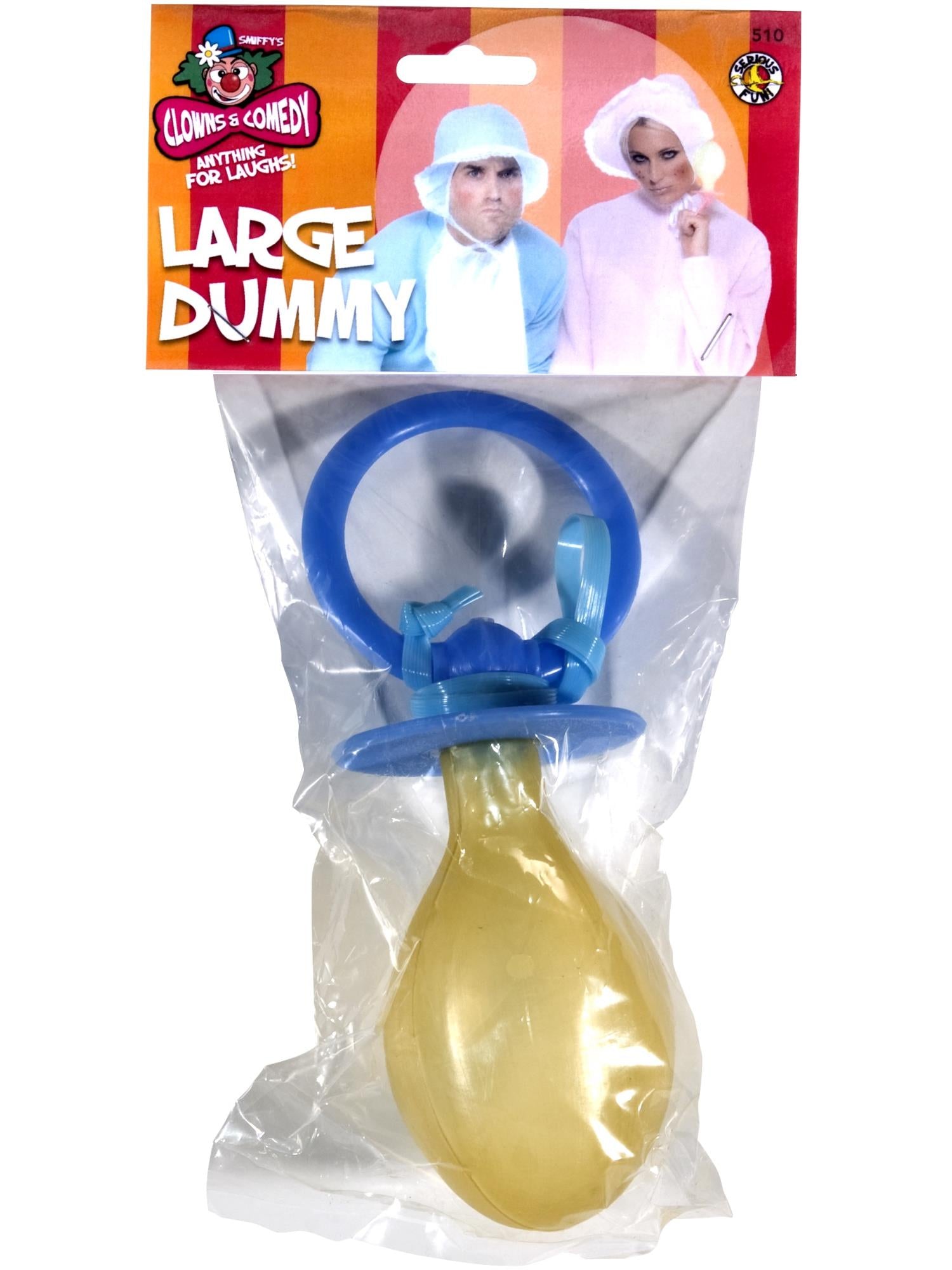 Large Dummy Soother Assorted Pink or Blue