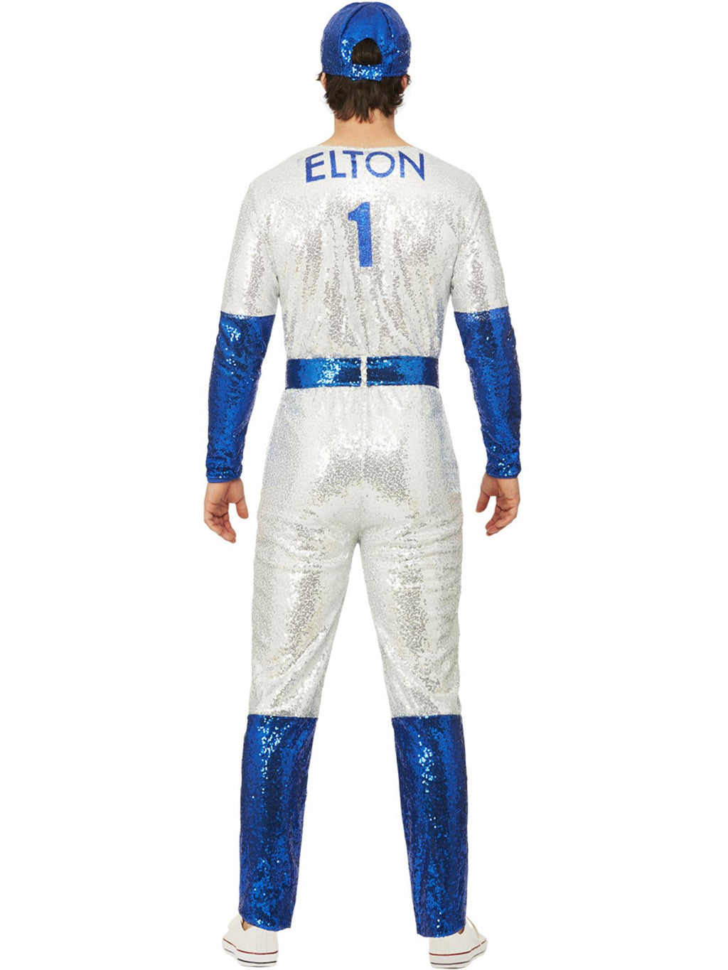 Smiffys Offizielles Elton John Deluxe Pailletten-Baseball-Kostüm Für Damen – Inkl. Mütze Smiffys Offizielles Elton John Deluxe Pailletten-Baseball-Kostüm Für Damen – Inkl. Mütze