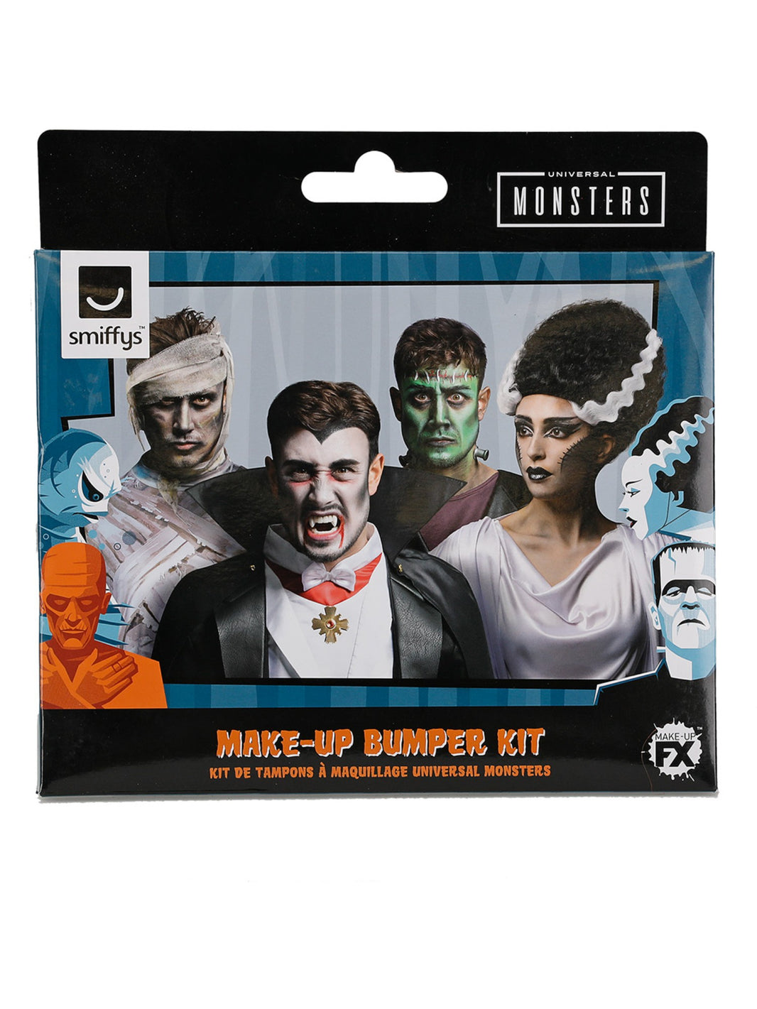 Smiffys Makeup FX Pop Art Kit Aqua Adult Multi main image 0