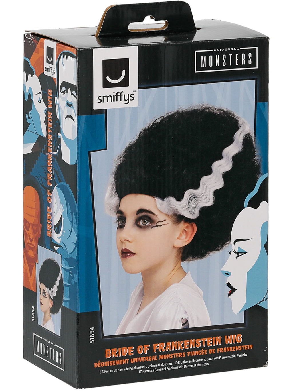 Universal Monsters Bride of Frankenstein Wig, Kids