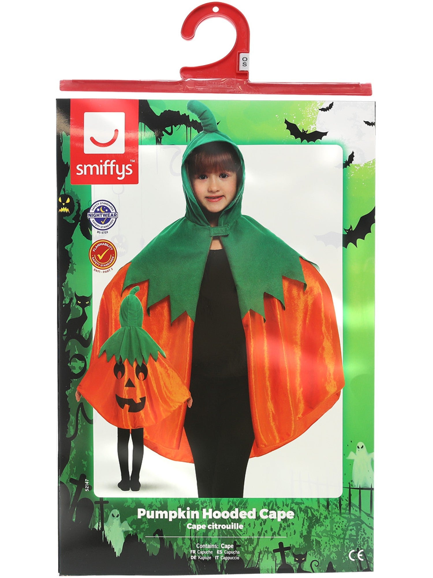 Pumpkin Hooded Cape