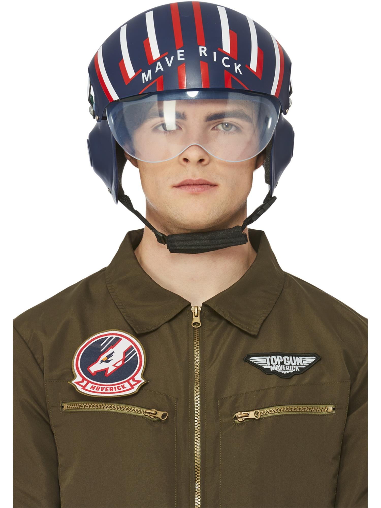Top Gun Maverick Helmet, Blue and Red
