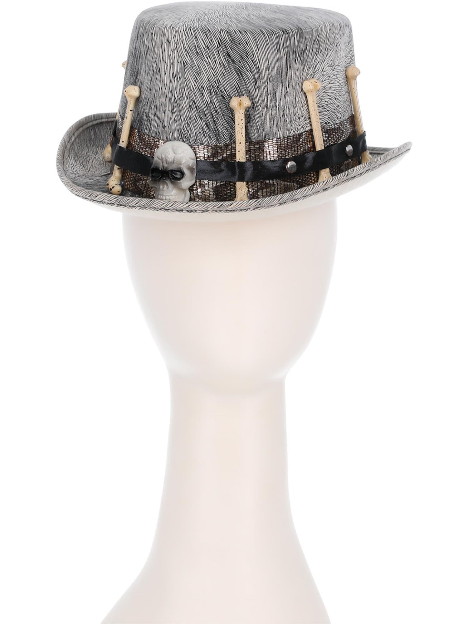 Kids Grey Voodoo Distressed Top Hat