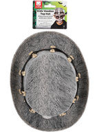 Kids Grey Voodoo Distressed Top Hat