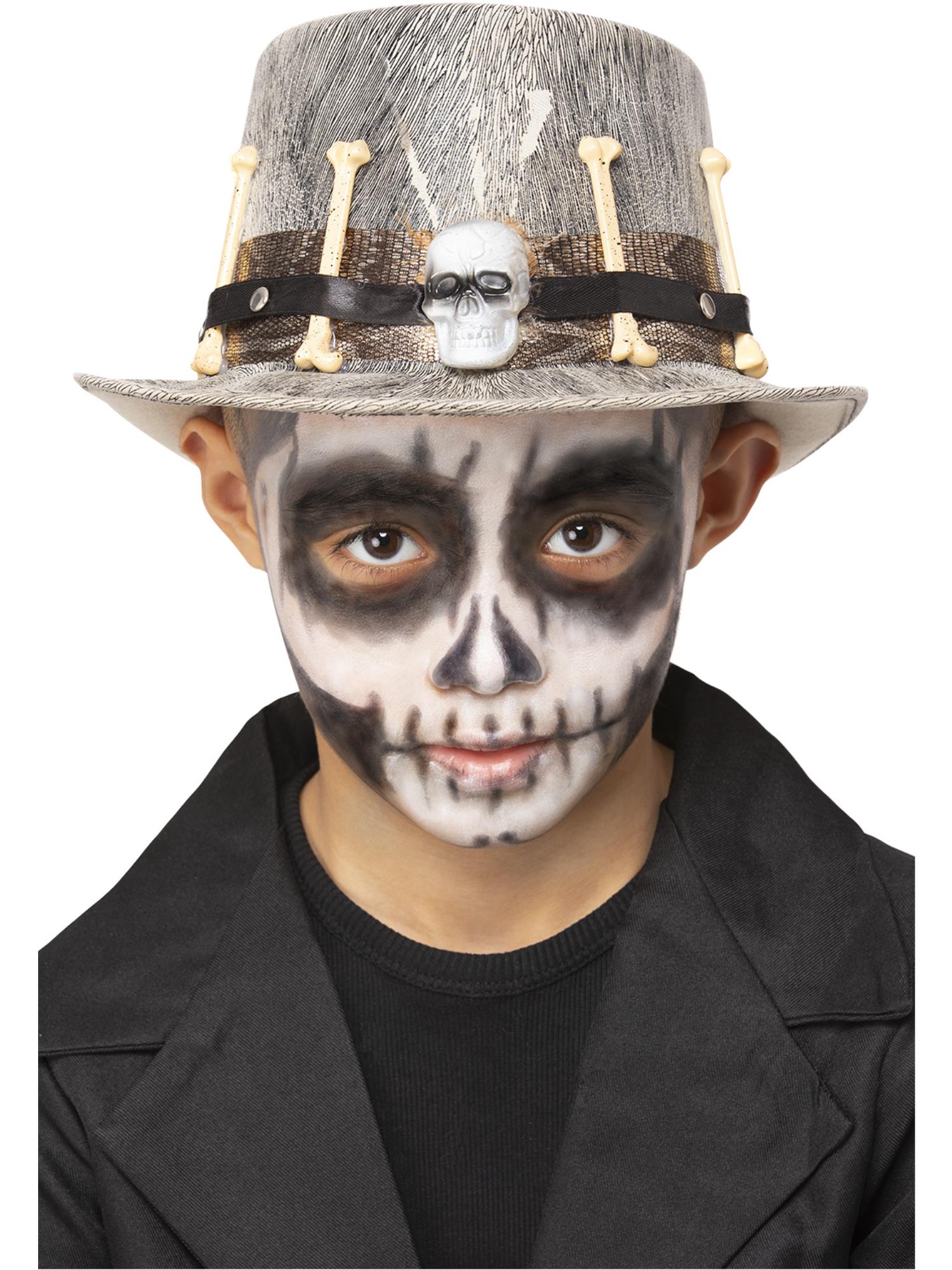Kids Grey Voodoo Distressed Top Hat