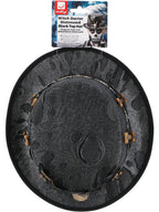 Witch Doctor Distressed Black Top Hat