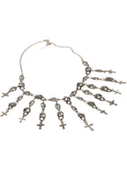 Deluxe Metal Voodoo Skull Necklace