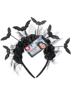 Gothic Rose & Bat Bopper Headband