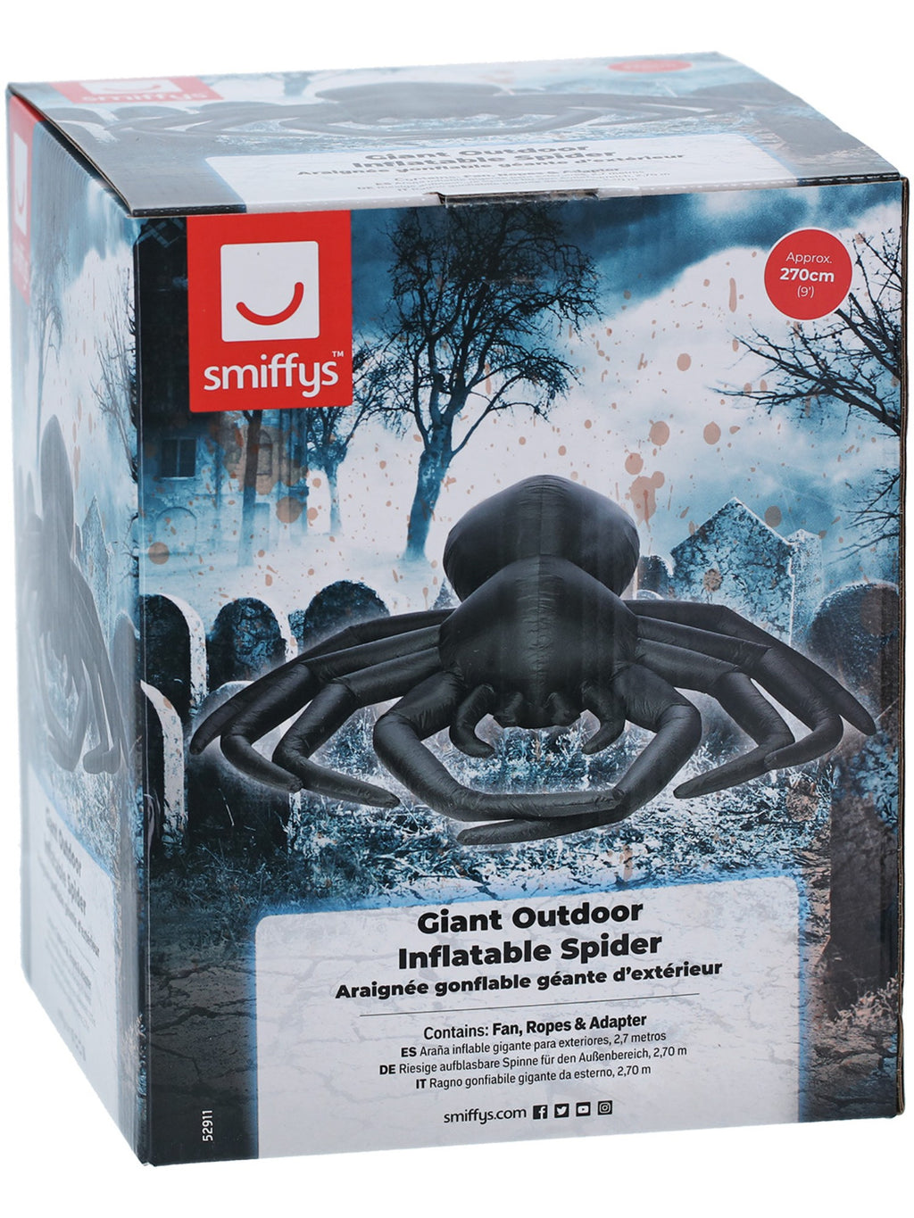Giant Outdoor Inflatable Spider, 9ft